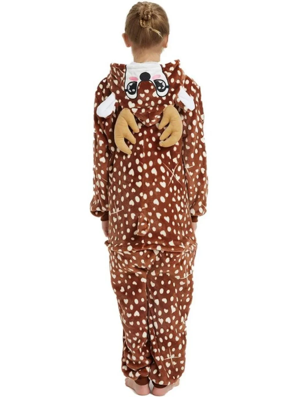 Cozy Kids Reindeer Onesie Costume | Cute Animal Pajamas for Halloween